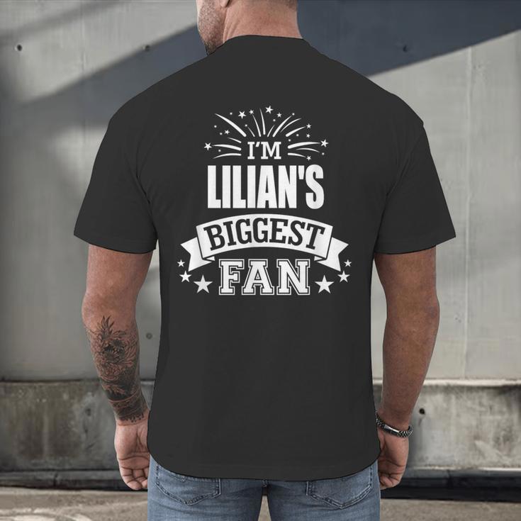 Lilian Personalized Name Sports Fan Birthday Graduation Men's Back Print T-Shirt