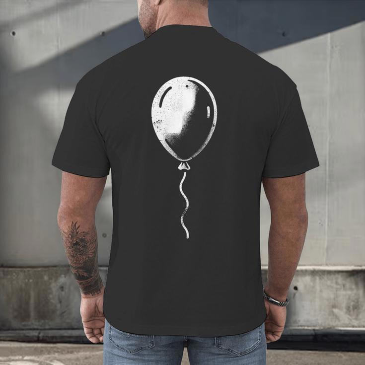 Lone Balloon Celebration Individualistic Introvert Party Men's Back Print T-Shirt