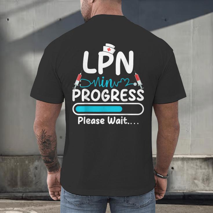 LPN In Progress Loading Future Nurse Graduation Lover Men's Back Print T-Shirt