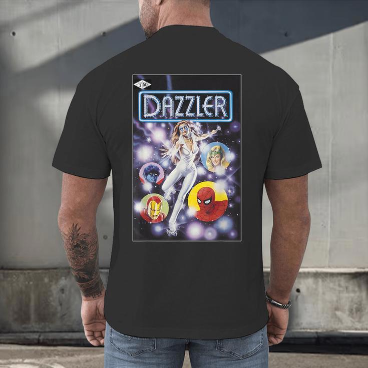 Marvel Universe Classic Dazzler Light Power Comic Book Cover Men's Back Print T-Shirt