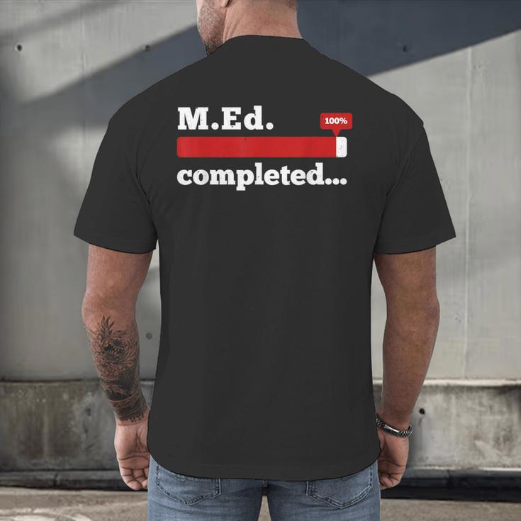 Master Of Education Completed Teacher Master Graduation For Men Women Men's Back Print T-Shirt