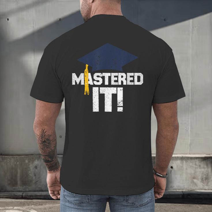 Mastered ItShirt Graduation Men Graduate Men's Back Print T-Shirt