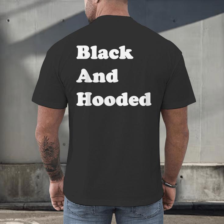 Masters Degree Graduation And Hooded T-Shirt Men's Back Print T-Shirt