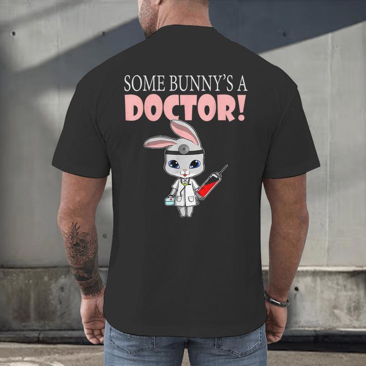 Med School Graduation Bunny Medical New Doctor Men's Back Print T-Shirt