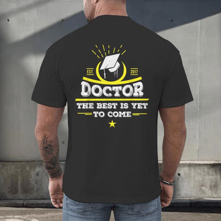 Medical School Graduation Idea For Doctors Men's Back Print T-Shirt