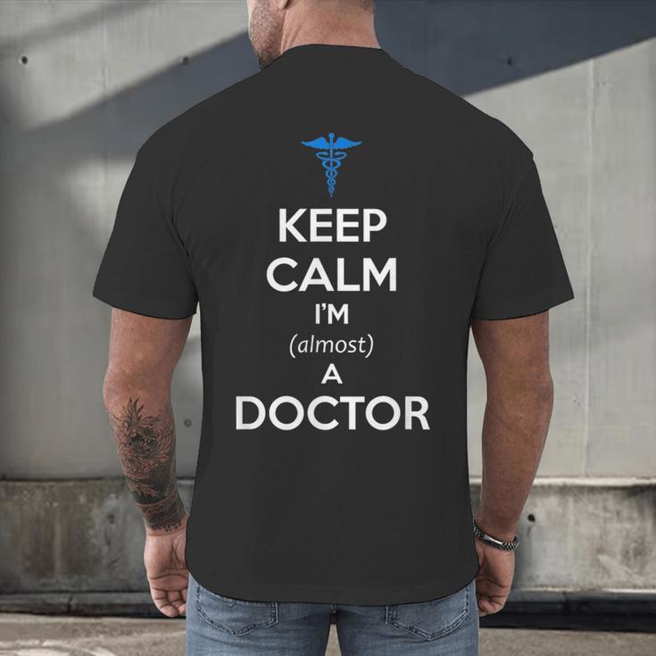 Medical Student Almost Doctor Med School Graduation Men's Back Print T-Shirt
