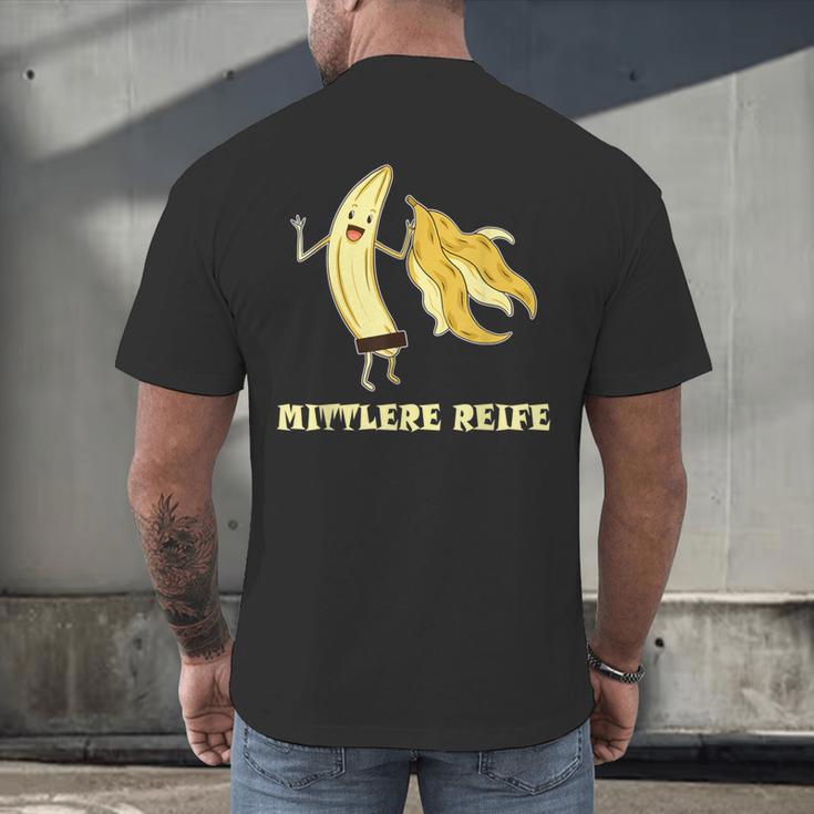 Medium Mature Banana Banana Real School Graduation Celebrations Men's Back Print T-Shirt