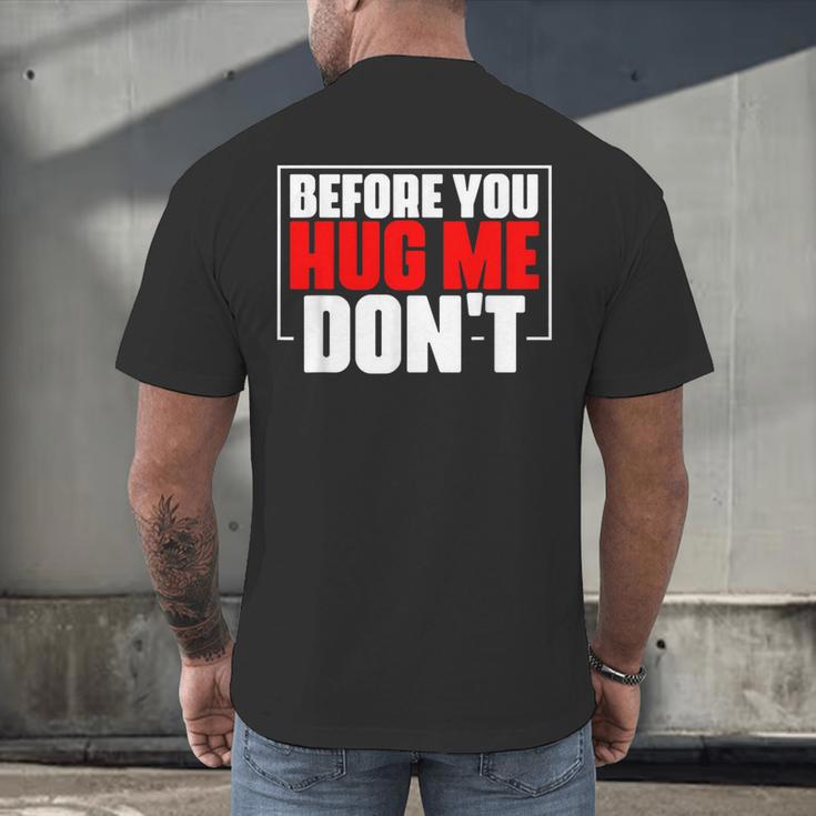 Meme Sarcastic Quotes For Antisocials Introverts Men's Back Print T-Shirt Meme Sarcastic Quotes For Antisocials Introverts Men's Back Print T-Shirt