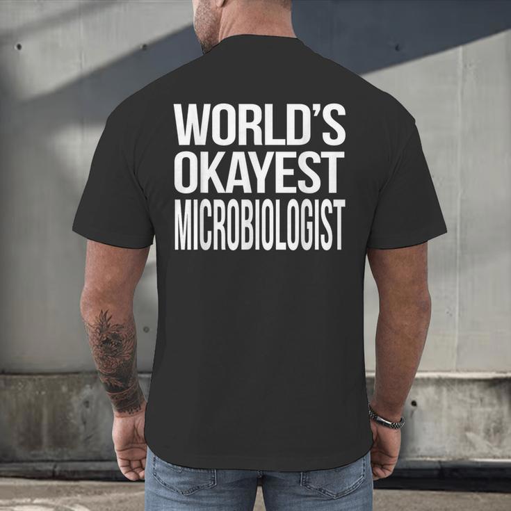 Microbiologist Microbiology Major Graduation Men Men's Back Print T-Shirt