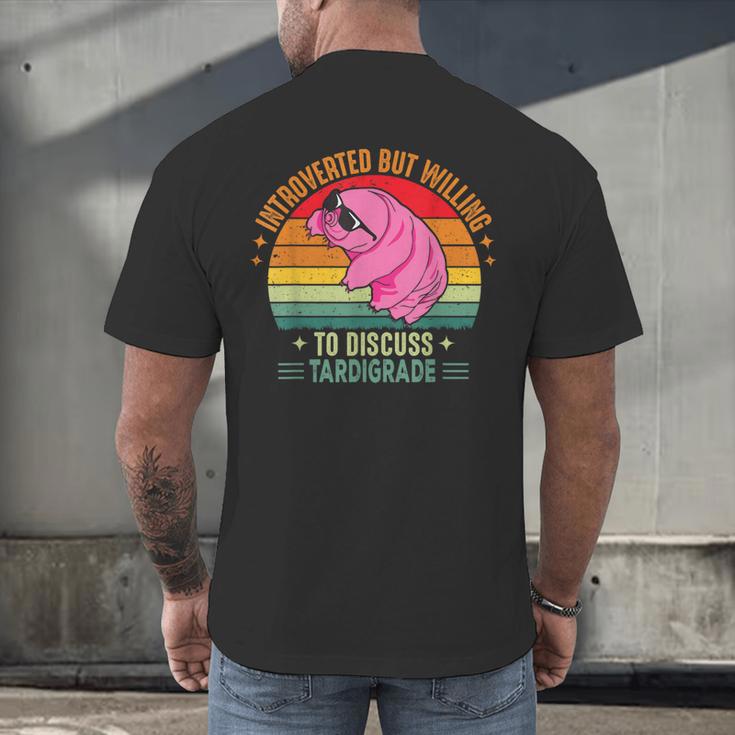 Microbiology Science Nerd STEM Introvert Tardigrades Lover Men's Back Print T-Shirt Microbiology Science Nerd STEM Introvert Tardigrades Lover Men's Back Print T-Shirt