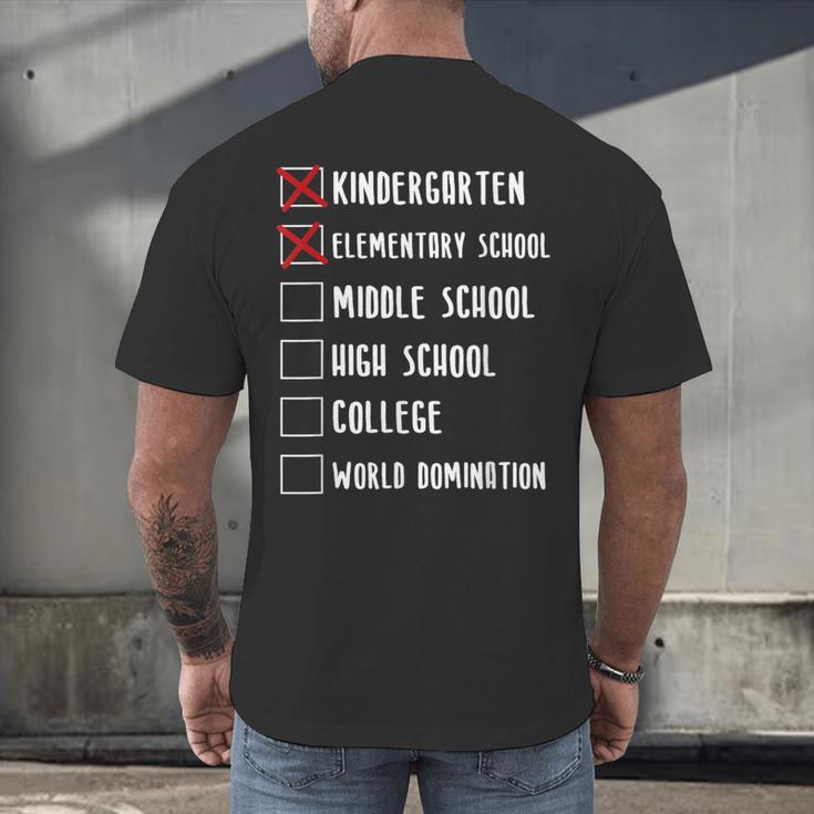 Middle School Graduation Men's Back Print T-Shirt