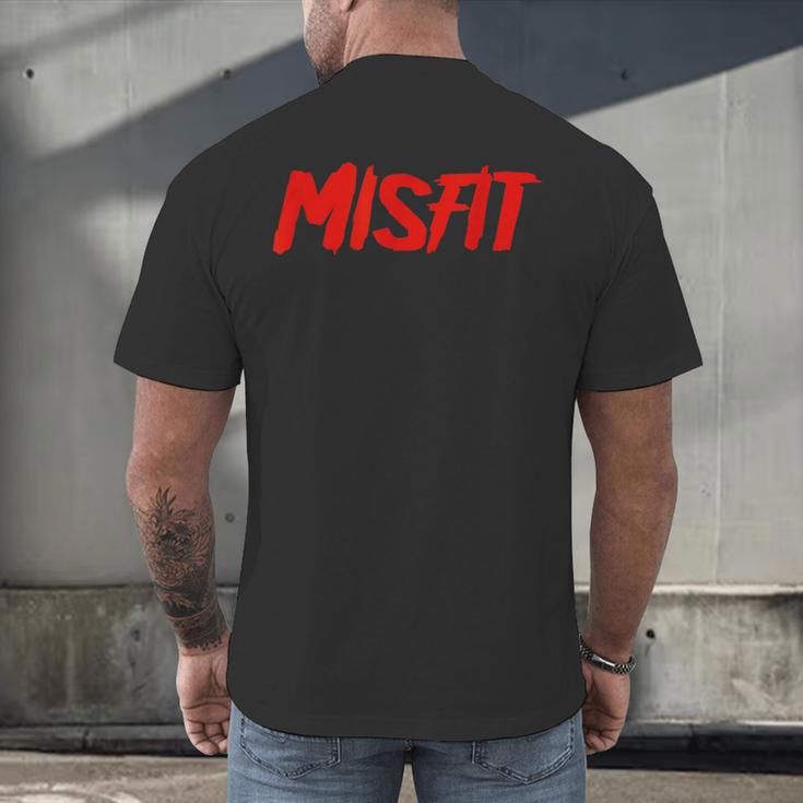 Misfit Outfit And Costume Introvert Apparel Men's Back Print T-Shirt