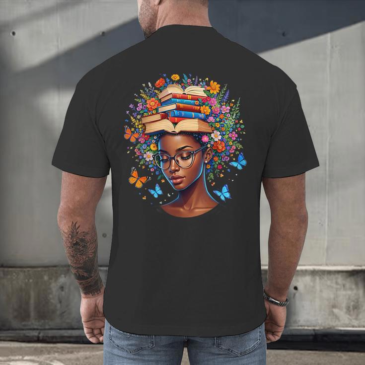 Month Honoring Past Inspiring Pride Melanin Book Men's Back Print T-Shirt