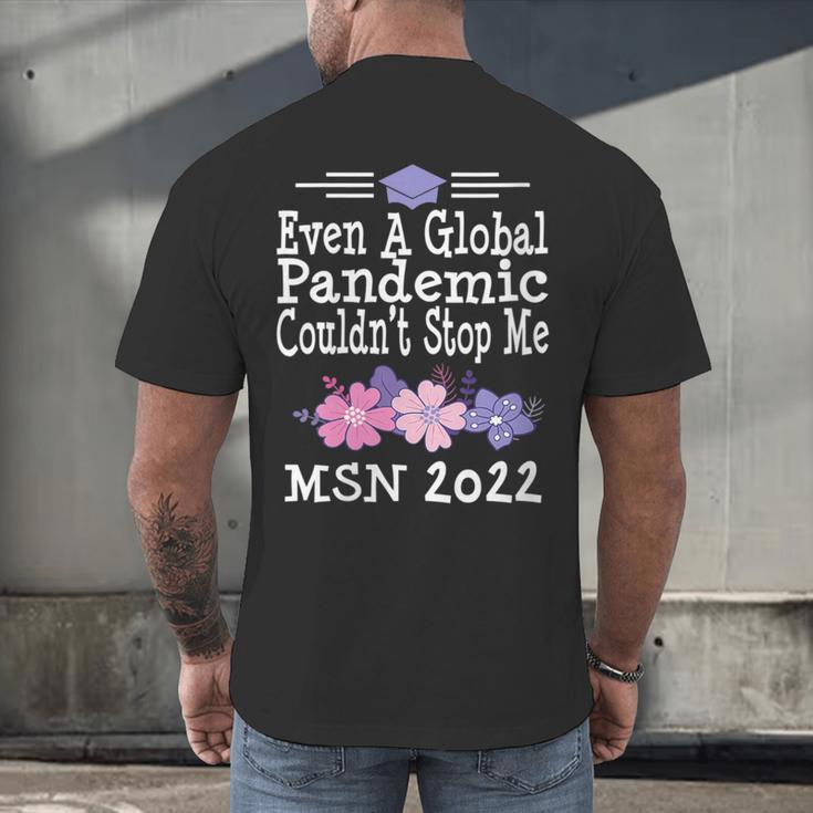 MSN Masters Science In Nursing Nurse Graduation 2022 Men's Back Print T-Shirt