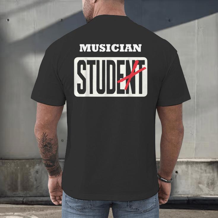 MUSICIAN Student Shirt Graduation MUSICIAN Stud Men's Back Print T-Shirt