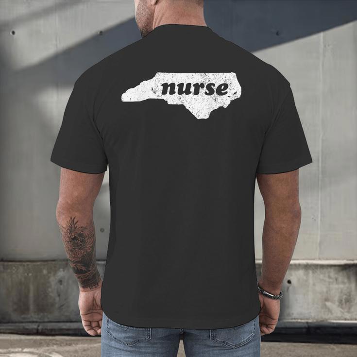 North Carolina Nursing Nurse Graduation Men's Back Print T-Shirt