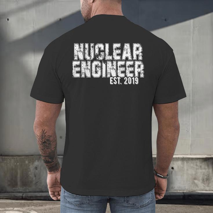 Nuclear Engineer Graduation Shirt New Nuclear Engineer Men's Back Print T-Shirt