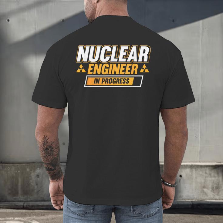 Nuclear Engineer In Progress Engineer Graduation Men's Back Print T-Shirt