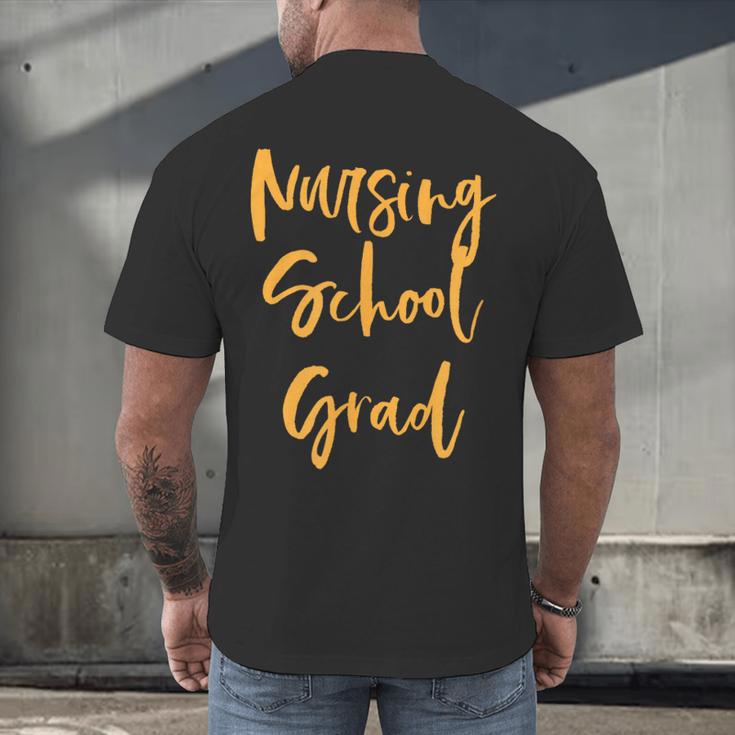 Nurse Pinning Ceremony Nursing School Graduation Shirts Men's Back Print T-Shirt