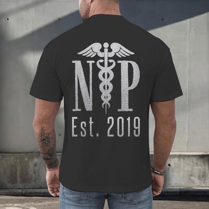 Nurse Practitioner Graduation Caduceus NP Degree 2019 Men's Back Print T-Shirt