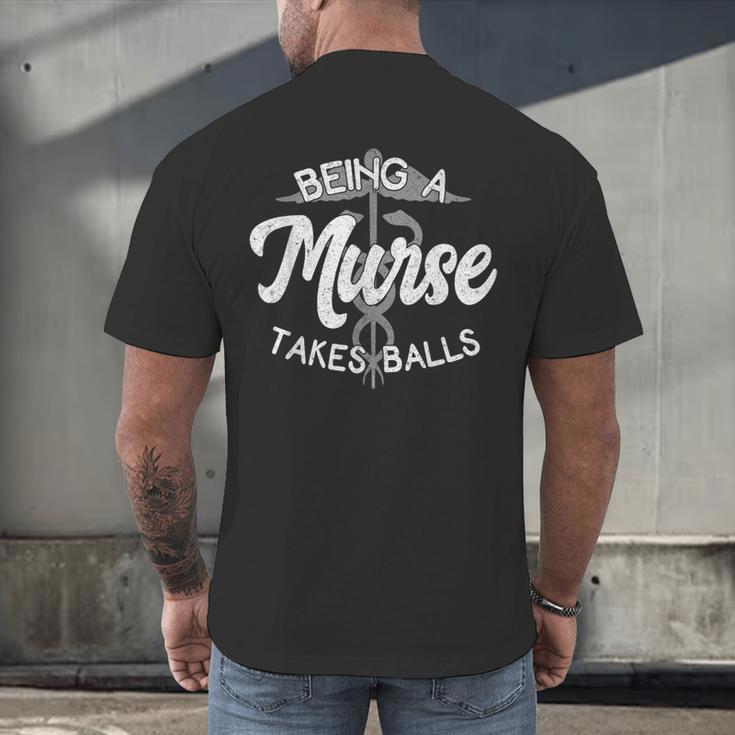 Nursing Male Nurse Murse RN Graduation Week Idea Men's Back Print T-Shirt