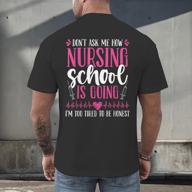 Nursing School Graduate Nurse Graduation Party Men's Back Print T-Shirt
