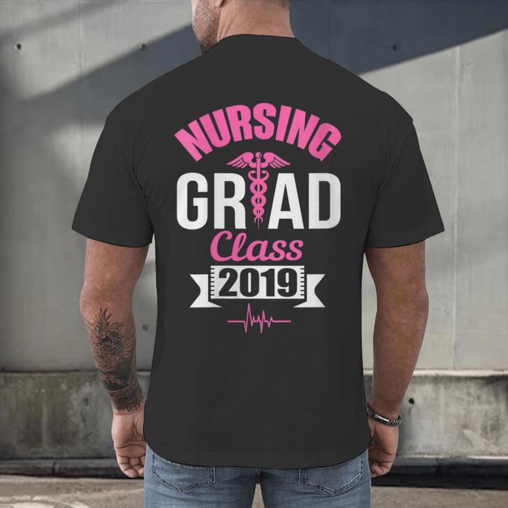 Nursing School Graduation Class Of 2019 RN Student Men's Back Print T-Shirt