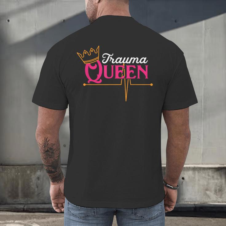 Nursing Shirt Graduation Nurse School Trauma Queen Shirt Men's Back Print T-Shirt