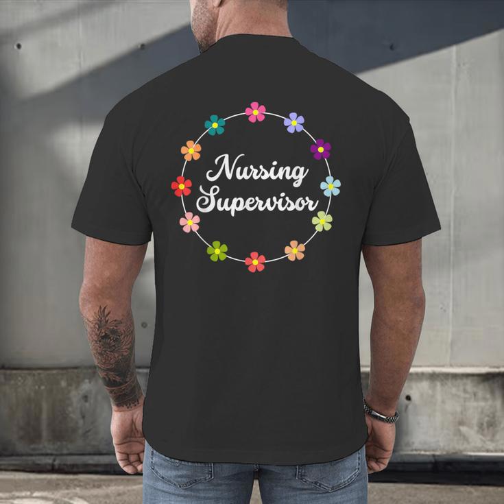 Nursing Supervisor Nurse Saying Graduation Proud Nurse Love Men's Back Print T-Shirt