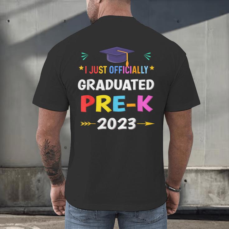 I Officially Graduated Pre-k Graduation Pre k Class 2023 Kid Men's Back Print T-Shirt
