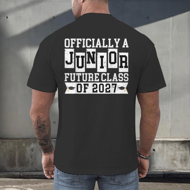 Officially a Junior Future Class Of 2027 Senior Graduation Men's Back Print T-Shirt