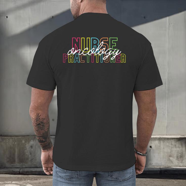 Oncology Nurse Practitioner For Graduation New Job Christmas Men's Back Print T-Shirt