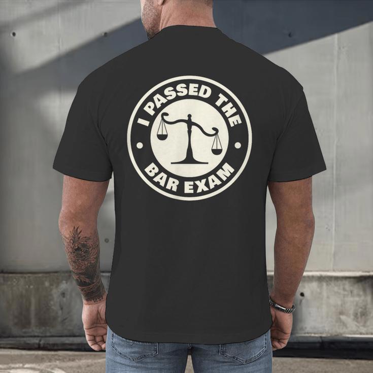 I Passed The Bar Exam For Law School Graduation Men's Back Print T-Shirt