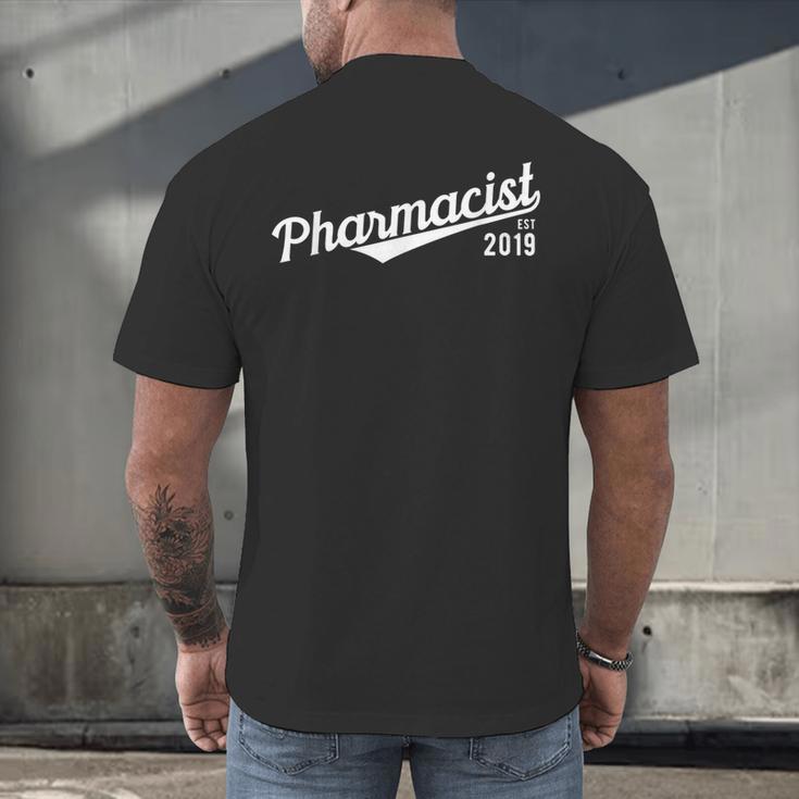 Pharmacist 2019 Pharmacy Pharmd Student Graduation Men's Back Print T-Shirt