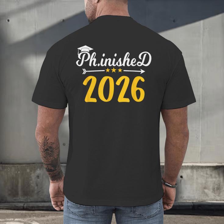 Phinally Done 2026 Doctorate PhD PhD Graduation 2026 Men's Back Print T-Shirt