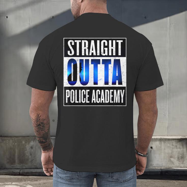 Police Academy Shirt Police Officer Graduation Men's Back Print T-Shirt