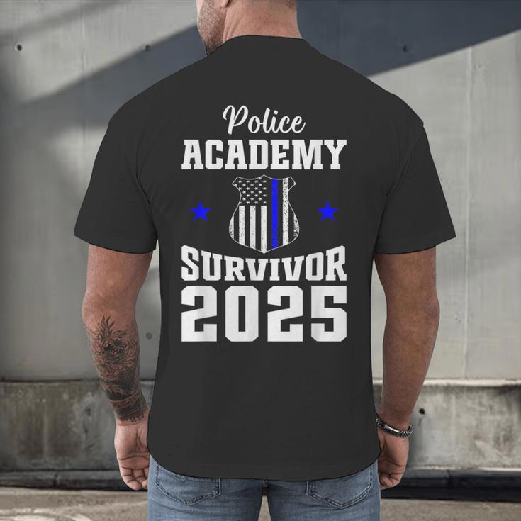 Police Academy Survivor 2025 Graduation Police School Men's Back Print T-Shirt