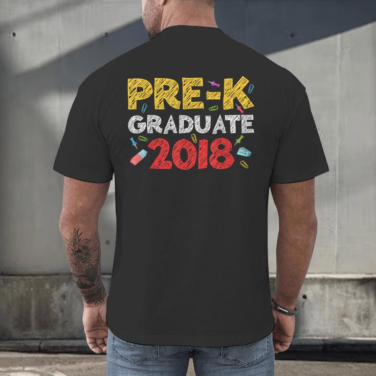 Pre-K Graduate Grad 2018 Graduation Shirt Men's Back Print T-Shirt