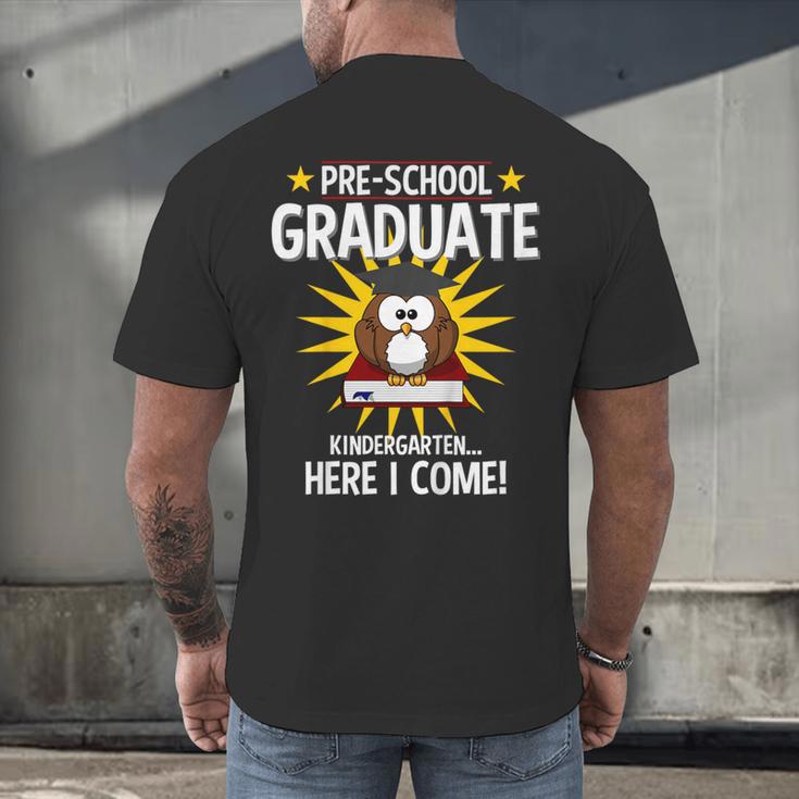 Pre K Graduation Shirt 2019 PreSchool Graduate Toddler Men's Back Print T-Shirt