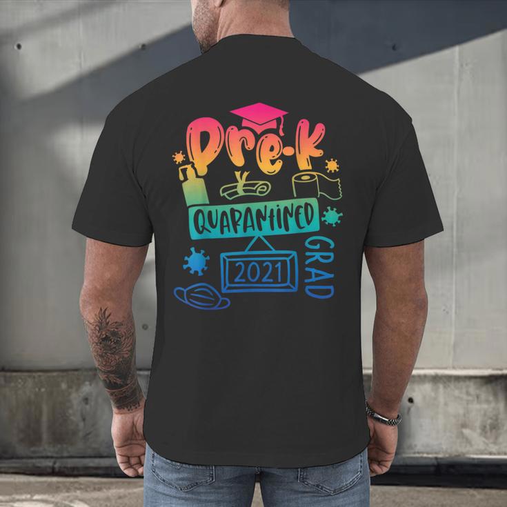 Pre-K Prek3 Prek4 Graduate Quarantine Preschool Graduation Men's Back Print T-Shirt