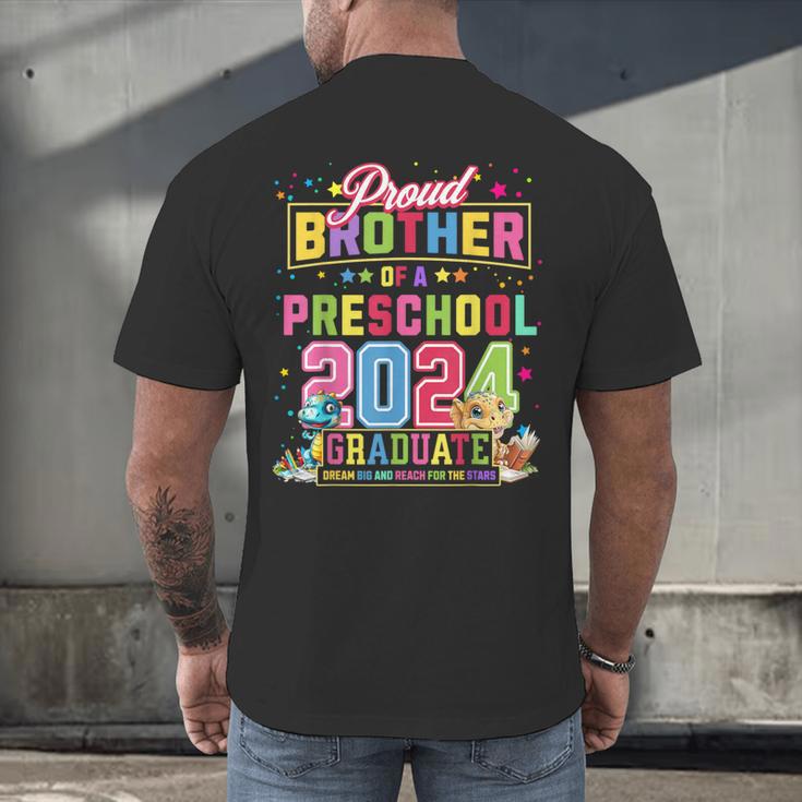 Pre School Graduation Idea Brother & Preschool Graduation Men's Back Print T-Shirt