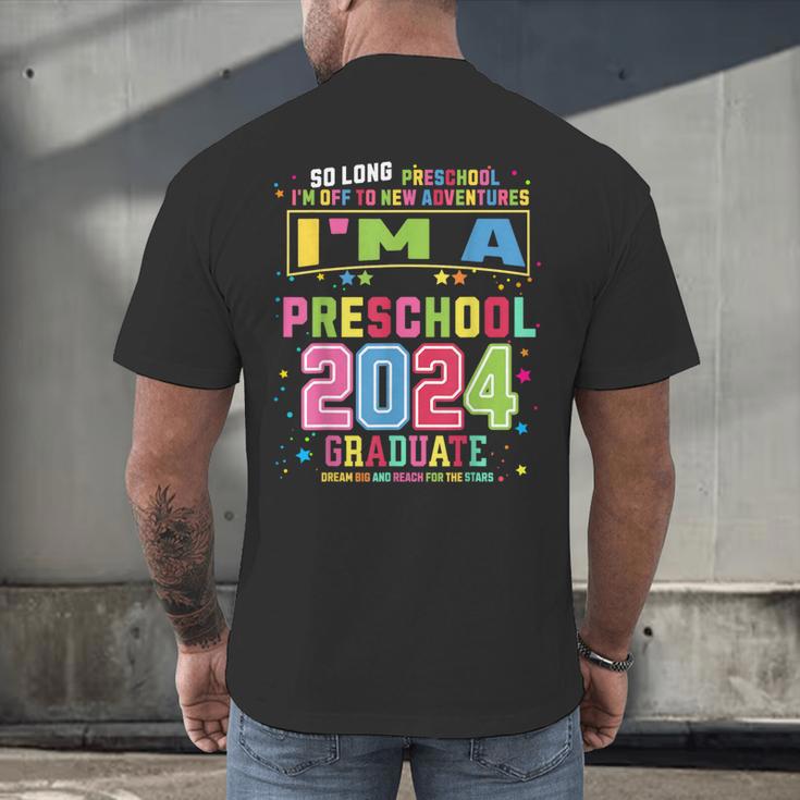 Pre School Graduation Idea For Kids & Preschool Graduation Men's Back Print T-Shirt