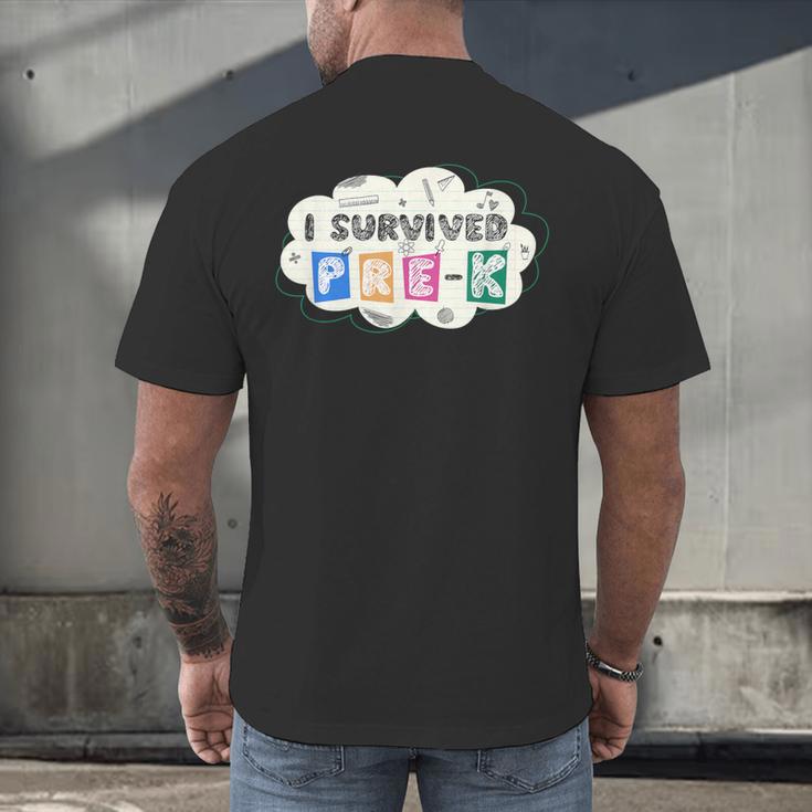 Pre School Graduation Shirts Graduate Grad Pre-K PreK Men's Back Print T-Shirt