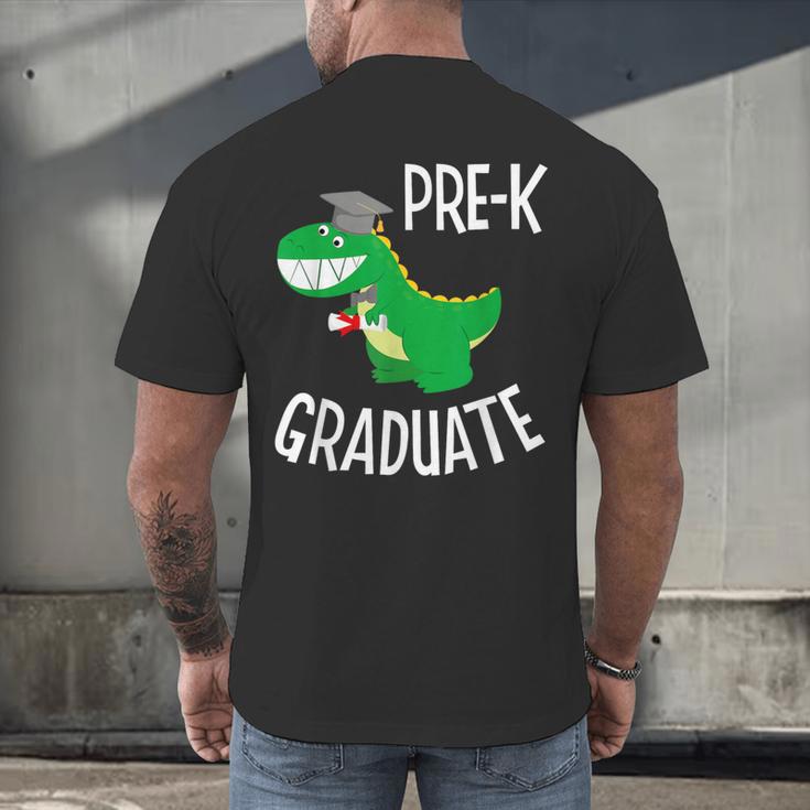 Preschool Graduation Preschooler Dinosaur Pre-K Dino Kids Men's Back Print T-Shirt