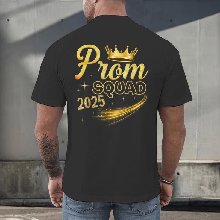 Prom Squad Graduation Class Of 2025 Party Men's Back Print T-Shirt
