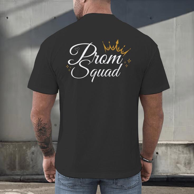 Prom Squad School Graduation Party 2025 Friends Matching Men's Back Print T-Shirt