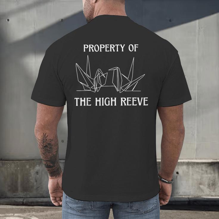 Property Of The High Reeve Bookish Manacled Dark Romance Men's Back Print T-Shirt