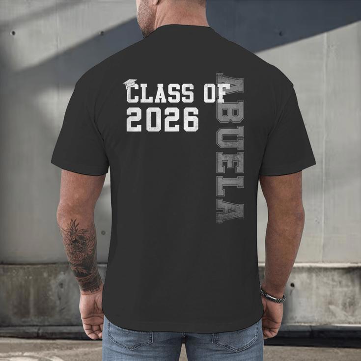 Proud Abuela Of A 2026 Graduate Grad Senior Graduation Men's Back Print T-Shirt