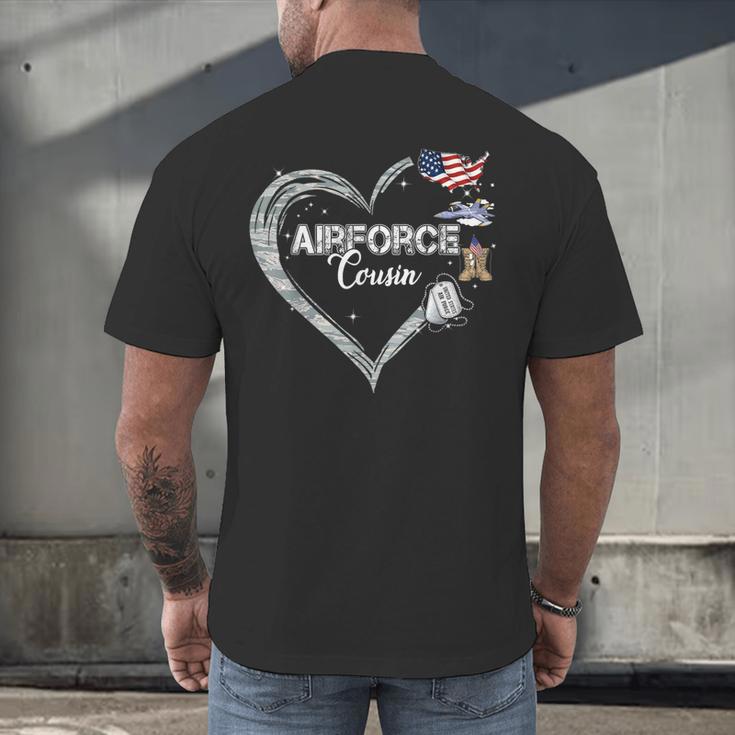 Proud Air Force Cousin Air Force Graduation Cousin USAF Men's Back Print T-Shirt