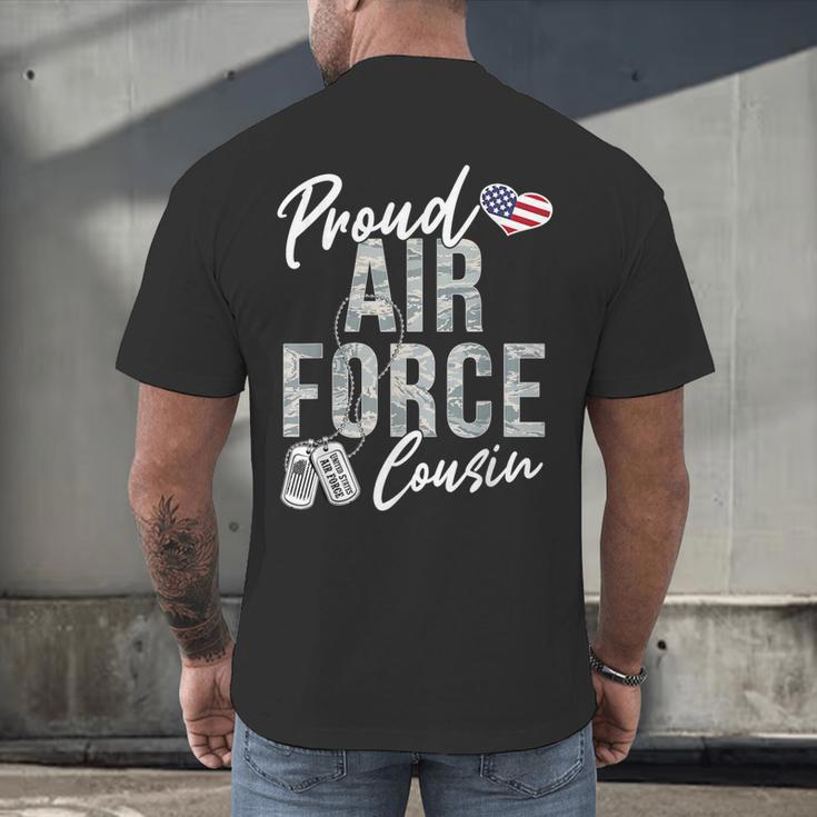 Proud Air Force Cousin US Air Force Graduation Cousin Tee Men's Back Print T-Shirt